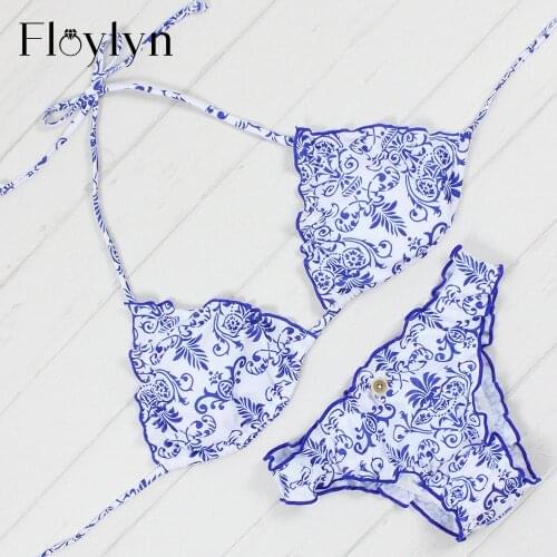 Синие купальники FLOYLYN China At AliExpress