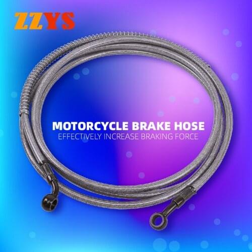 Racing Motorcycle Dirt Bike Brake Hose Wire Line Cable Steel Throat Hydraulic Brake Tubing Hose Disc Pipe Modification Universal
