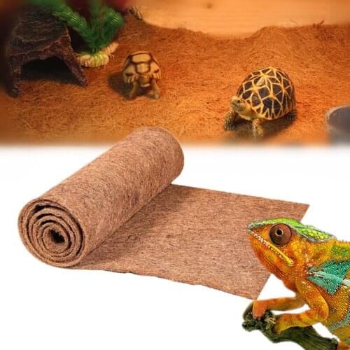 Natural Coconut Palm Fiber Substrate Reptile Carpet Mat Spider Lizard Snake Turtle Flower Basket Flowerpot Wall Basket Supplies
