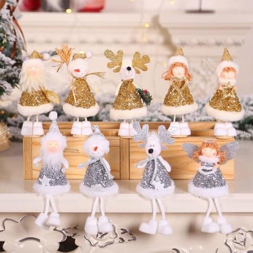Cute Christmas Angle Doll Pendant Christmas Tree Hanging Ornaments Christmas Decorations for Home Navidad Natale 2020 Xmas Gift