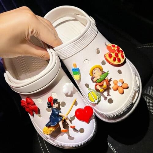 Mini Cartoon Doll Bow Decoration Hole Shoes Accessories Shoe Buckle Shoe Flower
