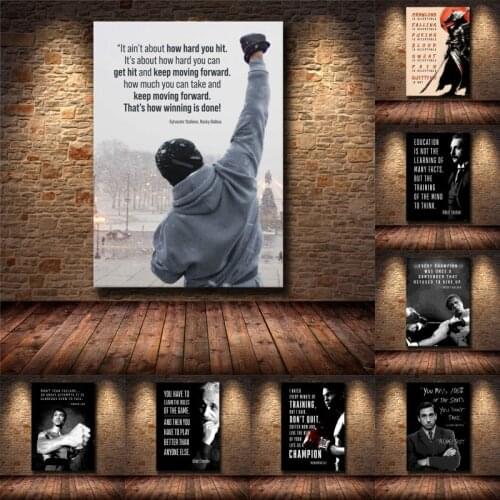 Motivational HD Print Canvas Art Inspirational Success Quote Poster Print Wall Art Picture Home Decoration for Living Room Decor