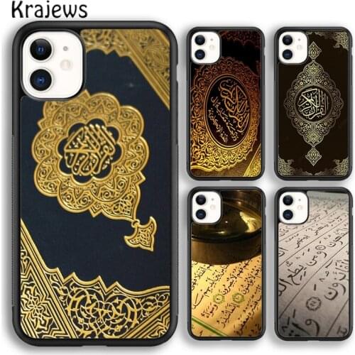 Krajews Al Quran Kareem soft Phone Case Cover For iPhone 5s SE 2020 6s 7 8 plus X XS XR 11 12 mini pro max coque Shell