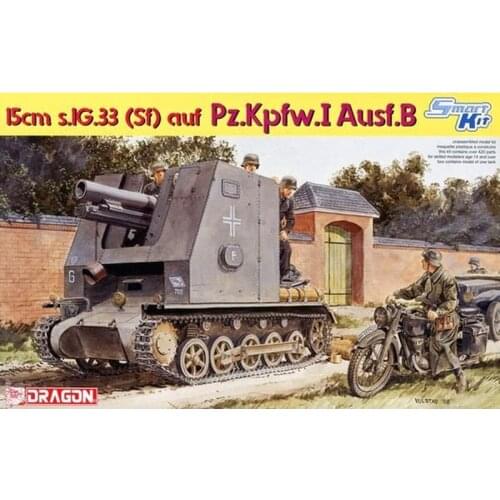 DRAGON 6259 1/35 15cm s.IG.33 (Sf) auf Pz.Kpfw.I Ausf.B - Scale model Kit