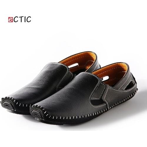 2017 New Arrival Big Size Summer Men Driving Shoes Genuine Leather Good Quality Soft Men Loafers Comfortable Plus Size 45 46 47