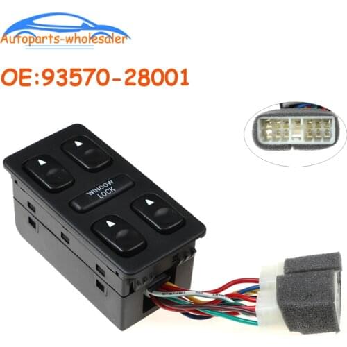 93570-28001 9357028001 For Hyundai Elantra Galloper 1992-1994 Front Left Driver Side Electric Power Master Window Switch Car