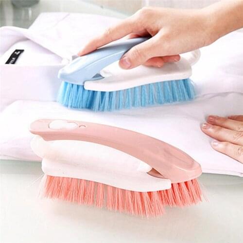 Plastic Multifunctional Cleaning Washing Flexible Scrub Brush Hand-held bathroom Laundry Shoes Brushs For Floor Sofa Cleaner