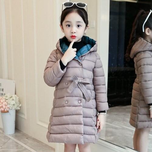 2020 Girls Down Jackets Baby Teenage Warm Clothes Kids Thick Coats for Girls Fashion Winter Long Jackets Kids Outerwear Clothing