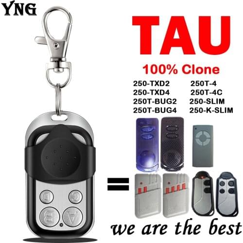 For TAU Remote Control 250T-4 250T-4C 250-SLIM TAU 250-K-SLIM 250T-BUG2 250-TXD2 433mhz Fixed Code 433.92Mhz Garage Door Opener