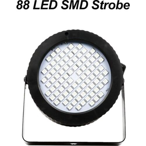 Indoor Remote Control RGB 88 LED SMD Strobe Brightness Stage Led Light For DJ PAR Di Bar Ballroom KTV Room Birthday Family Party