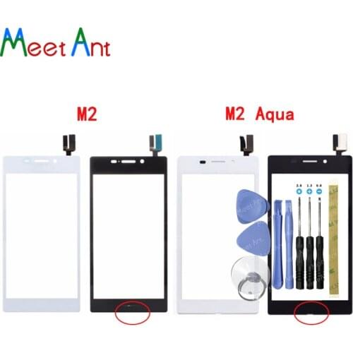 4.8" For Sony Xperia M2 S50H D2302 D2303 D2305 D2306 and M2 Aqua D2403 Touch Screen Digitizer Front Glass Lens Sensor Panel