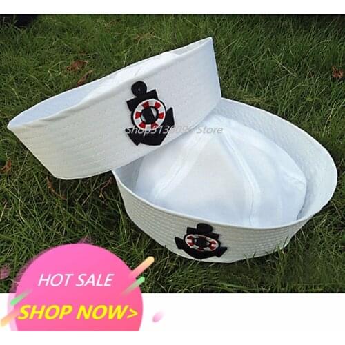Sailor Navy Hat Cap Sailor Hat Stage Performance Cap With Anchor Fancy Dress Accessory By Adult Child Military Hats