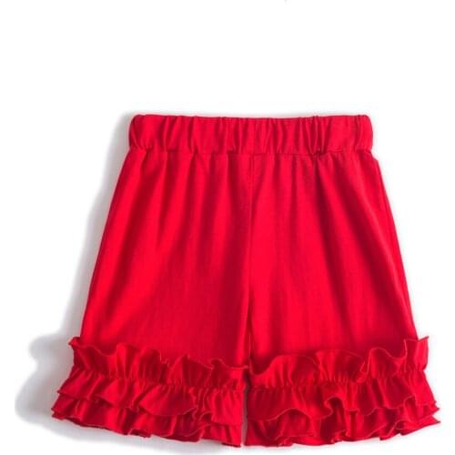 Shorts For Girls Toddler Kid Baby Clothes Summer Casual Ruffles Lace Denim Shorts Cute Sweet Trousers