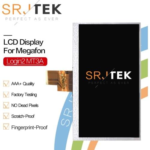 SRJTEK 7"Inch LCD Display For Megafon Login2 MT3A Tablet PC LCD Screen Display Panel Matrix Login2 MT3A Replacement parts