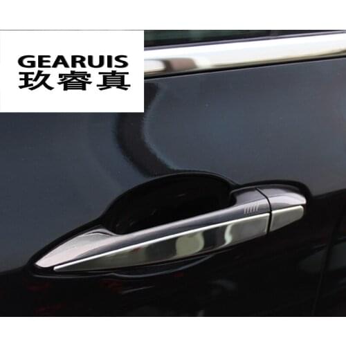 Car styling stainless steel Chrome trim door handles cover sticker Exterior decoration For BMW X5 F15 2014-2017 Accessories