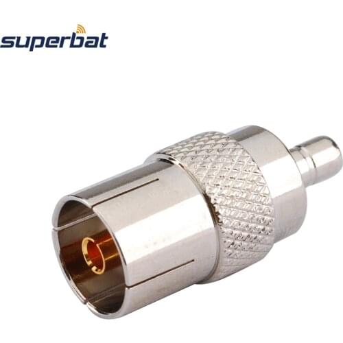 Superbat DVB-T TV-Tuner Antenna Adapter Straight SMB Plug to DVB-T TV Jack Coaxial Connector Free Hanging