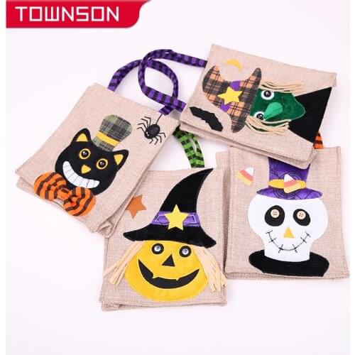 Halloween decoration storage bag Halloween gift bag candy bag Halloween party children dress up Children want candy baskets