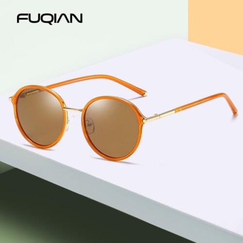 YWFUQIAN Women's Sunglasses Round