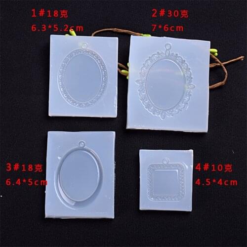 DIY Mirror Fondant Cake Decorating Tools Frame Cupcake Chocolate Wedding Cake Border Silicone Molds Kitchen Baking Moulds