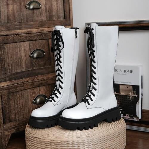 New winter natural Genuine leather Mid-Calf boots women boots Motorcycle boots Fur one 100% cowhide western female snow boots