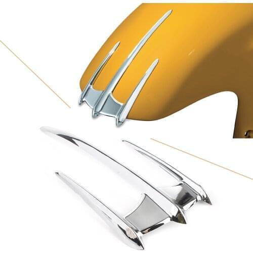 Gold Wing GL1800 Motorcycle Chrome Front Fender Accent Decoration Trim For Honda Goldwing GL 1800 F6B VTX1300 VTX1800
