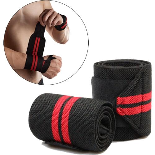 1 Pair Wristband Wrist Support Weight Lifting Gym Training Wrist Support Brace Straps Wraps Crossfit Powerlifting