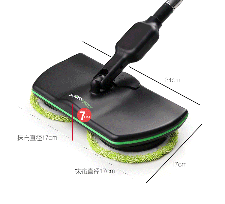 22%,Rechargeable Robot Cleaner 2 in 1 Swivel Cordless Electric Sweeper Hand-push Automatic Mop Family Cleaning Tool Set