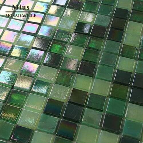 Turquoise green mosaic tiles for mosque