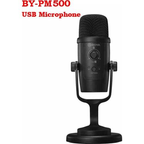 Boya By-Pm500 Usb Computer Type-C Smart phone android Mic Microphone Flexible Omnidirectional Cardioid Youtube Live Streaming