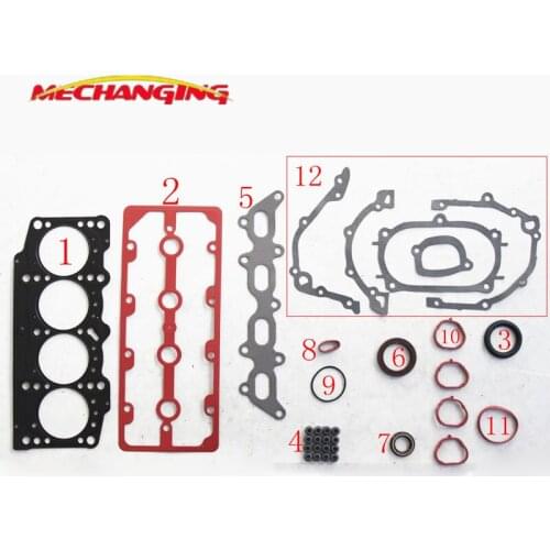 For FIAT PALIO BRAVO BRAVA SIENA STILO 16V DOHC 1.2/1.3L 188A5.000 metal ENGINE PARTS FULL GASKET SET ENGINE GASKET 50236700