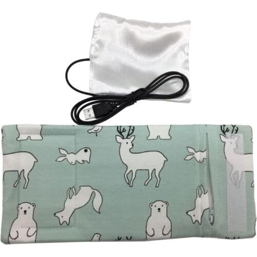 24BE Travel Stroller USB Milk Water Warmer Insulated Bag Baby Nursing Bottle Heater 6 Colors