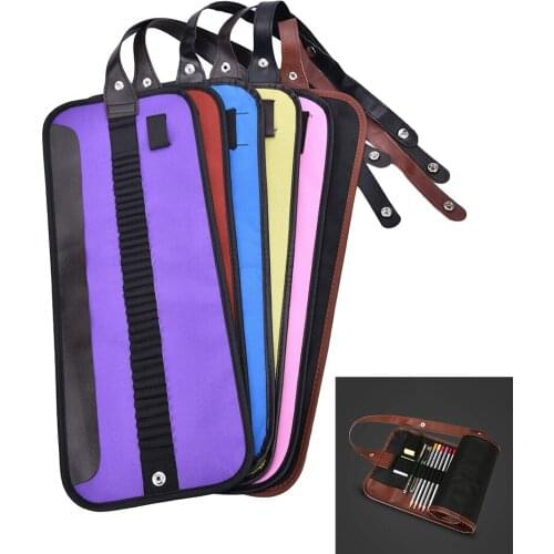 Art Professional Canvas Roll Pencil Bag Case For Storage Pouch 36 Holes Painting Sketch Stationery School Gift Supplies