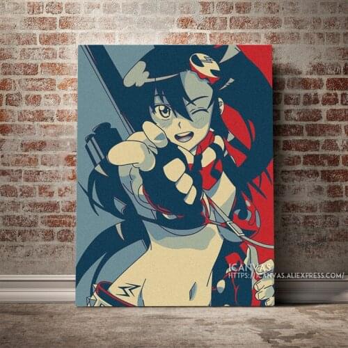 Gurren Lagann Yoko Littner Hopestyle Decoration Prints Home Canvas Living Kids Room Bedroom Painting Wall Art Studio Poster