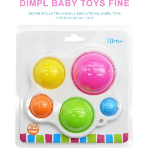 Fat Brain Toys Dimpl Baby Toys Montessori Fidget Toy Fine Motor Skills Early Education Finger Exercise Baby Toys Push Pops Toys