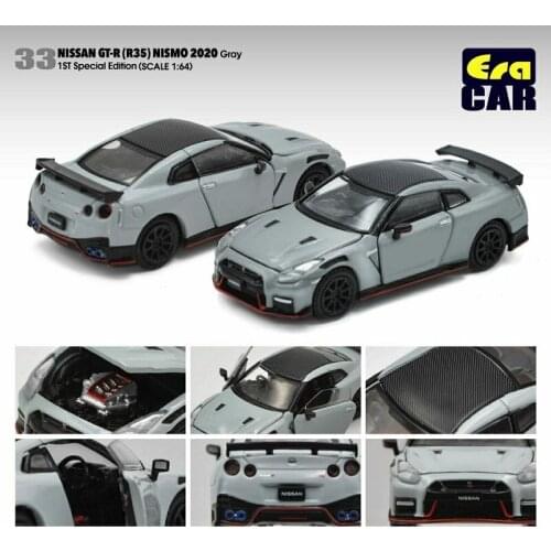 Era Car 1:64 Nissan GT-R R35 Nismo 2020 gray Diecast Model Car