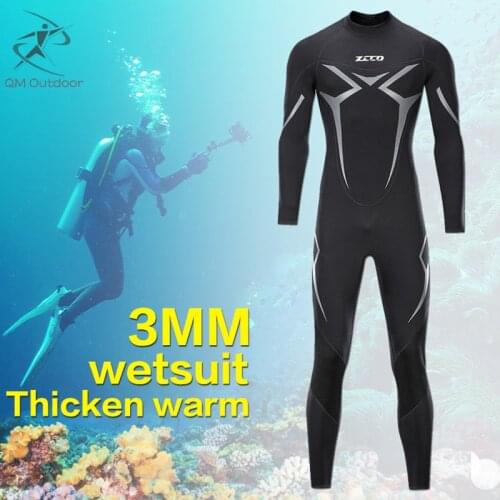 3mm Neoprene Wetsuit Thickened Warm Scuba Free Diving Suit For Men Perfect For Scuba Diving surf Suit Underwater Hunting