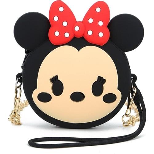 Disney new boys and girls Messenger bag Korean childrens cute cartoon hand bag student shoulder diagonal wallet storage bag