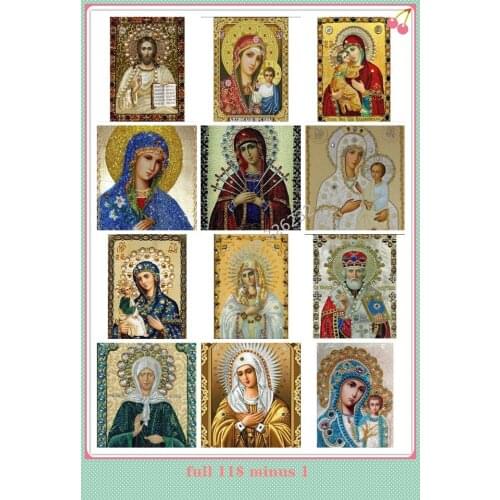 2019 new arrive Diy Diamond Embroidery Icon Religion Rhinestones Cross Stitch Kits Mosaic Handicrafts Crystal Diamond Painting