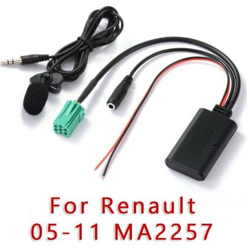 NEW Car Bluetooth 5.0 Music Cable Module AUX Adapter with Mic For Renault 2005-2011 MA2257