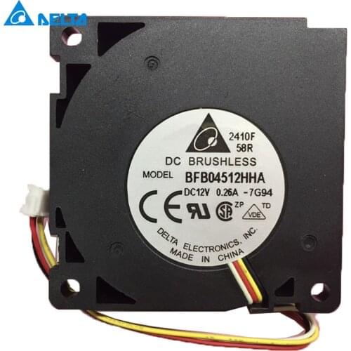 For Delta new Original Delta 45mm turbo cooling fan Blower 12V 0.26A BFB04512HHA
