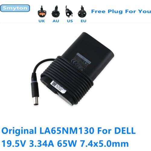Original 65W Laptop AC Adapter Charger LA65NM130 For Dell 19.5V 3.34A Latitude 3550 E6540 XT3 Inspiron 14 15 DA65NM130 HA65NM130