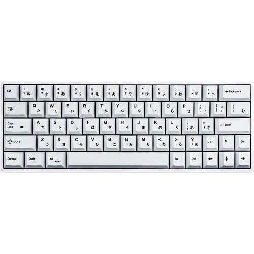 PBT 135 Keys Cherry Profile DYE-Sub Japanese Keycap Anime White Theme Minimalist Style Suitable For Mechanical Keyboard
