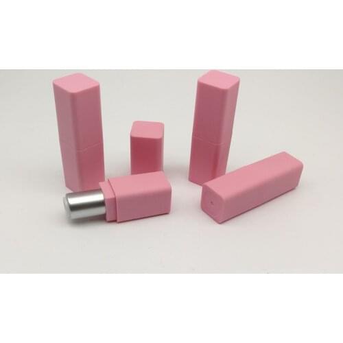 Pink Color Empty Square Plastic Lipstick Tubes Women Lip Balm Bottles Container DIY Cosmetic Tools WB2505