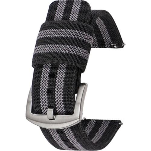 BEAFIRY Canvas Watch Band 18mm 20mm 22mm 24mm Quick Release Nylon Watch Straps Watchband for huawei samsung Green Black Grey