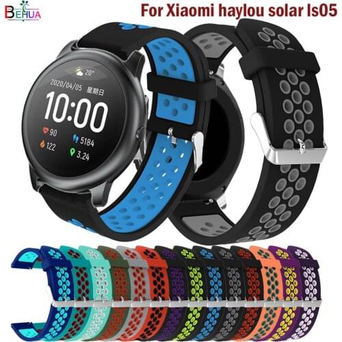 High Quality Silicone WrisStrap For Xiaomi haylou solar ls05 Smart watchStrap For Huawei Watch GT 2 46mm Bracelet Correa band