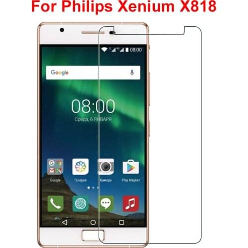 For Philips Xenium X818 phone Tempered Glass High Quality Screen Protector Film For Philips Xenium X818 Protective Screen Cover