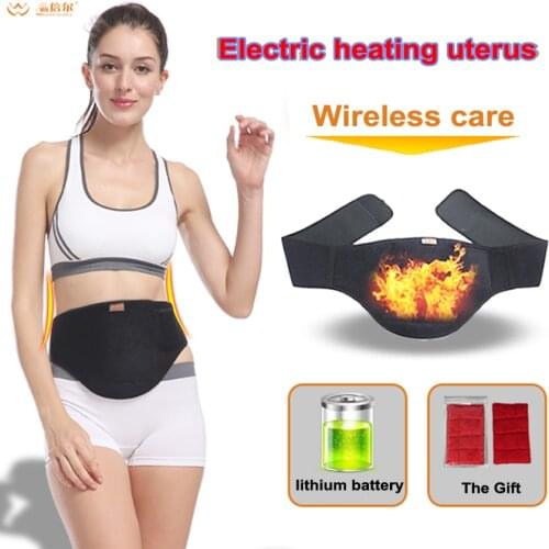 Winter Electric Rechargeable Battery Heated Belt Girdle Woman Cummerbund Postpartum Rrecovery Womb Care Waist Strong kidney