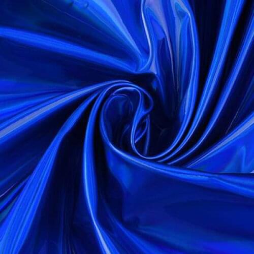 1 Meter Shiny Colorful Silver Bronzing Fabric Sewing Material Pu Glossy Leather Fabric For Diy Stage Costume Dress Faux Cuir