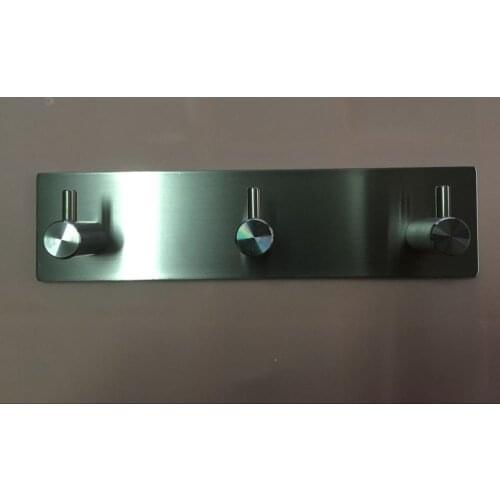 1PC Self Adhesive Stainless Steel Hooks Waterproof Wall Clothes Coat Hat Hanger Kitchen Bathroom Towel Hooks Storage Rack QA 172