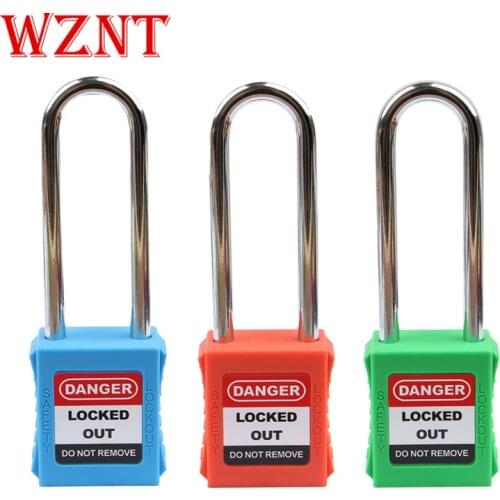 5PCS Free shipping 76mm Osha standard danger safety padlock with key